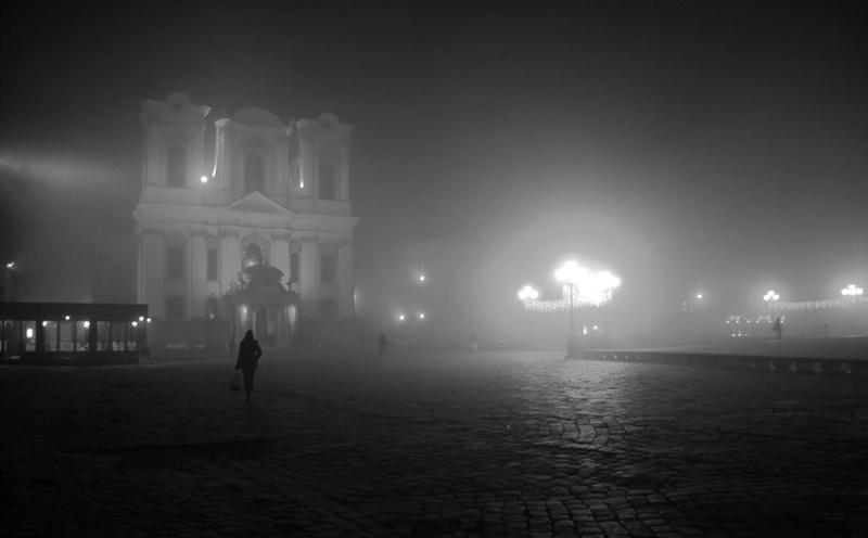 foggy night