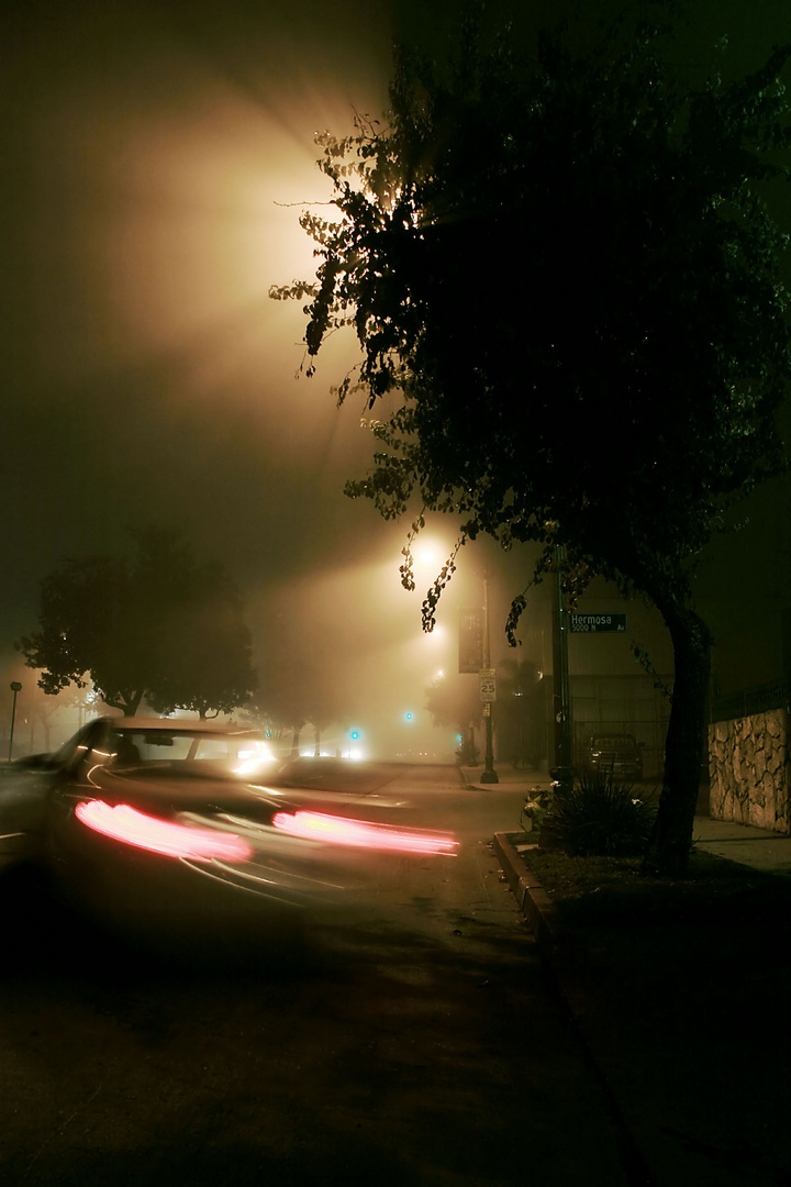 Foggy night in LA