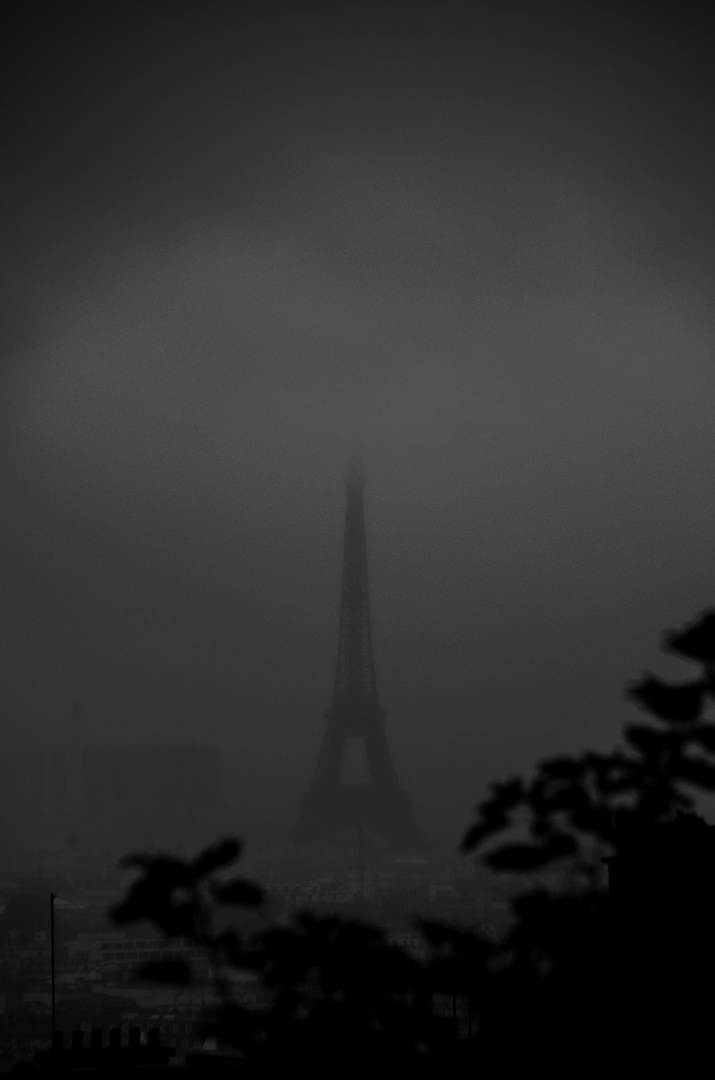 Foggy tower