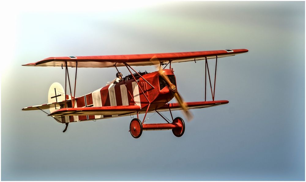 Fokker D-VII im Anflug !