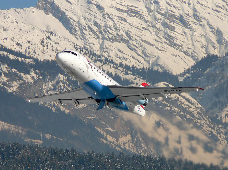 Fokker70 in Innsbruck