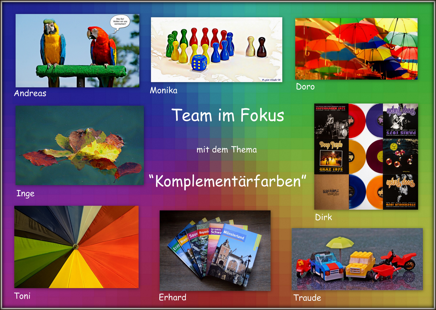 Fokuscollage "Komplementärfarben"