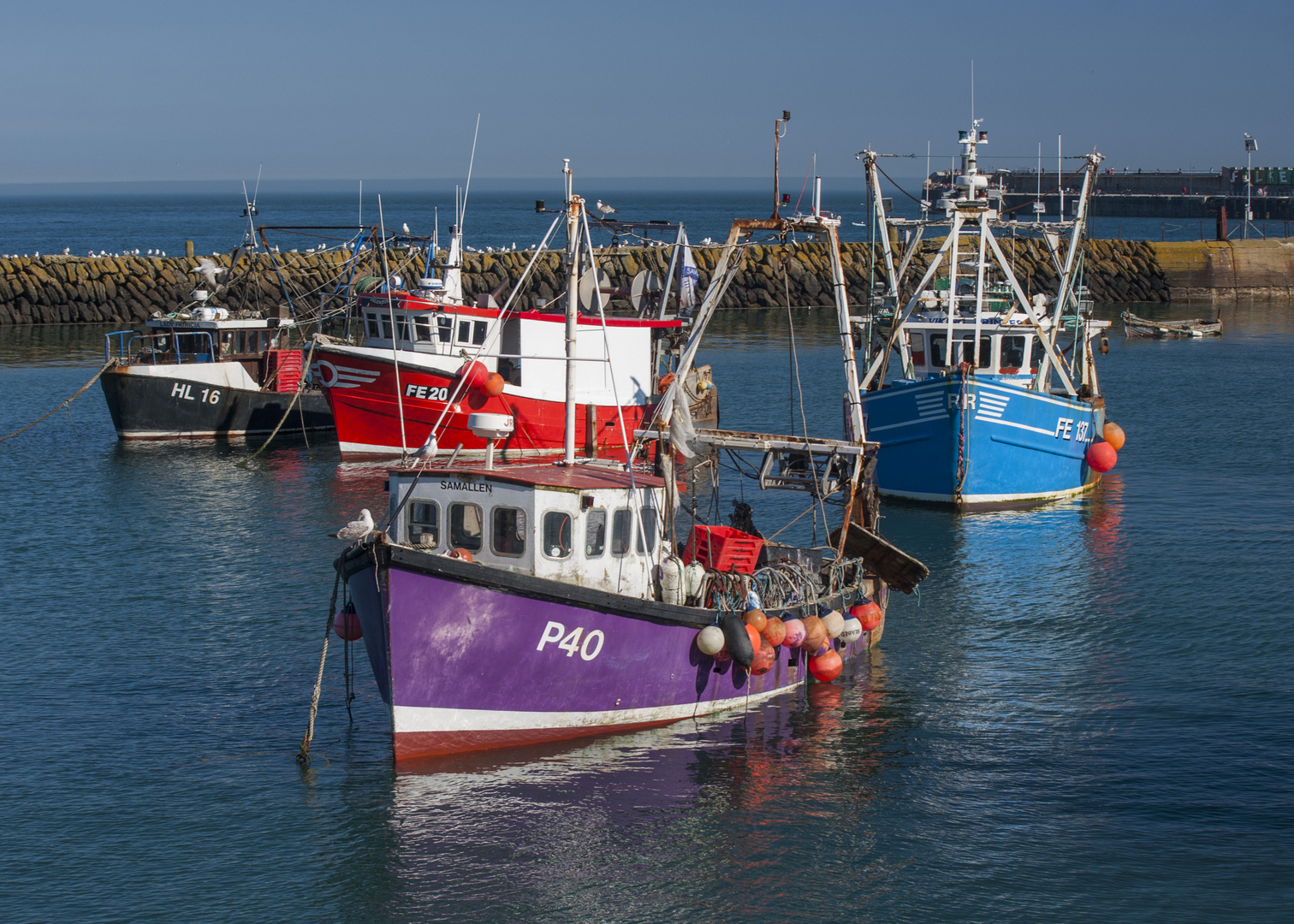 folkestone harbour on the hottest day of the year