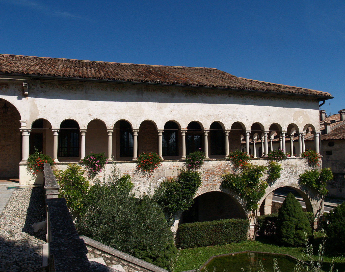 Follina (TV) loggia esterna dell'Abazia