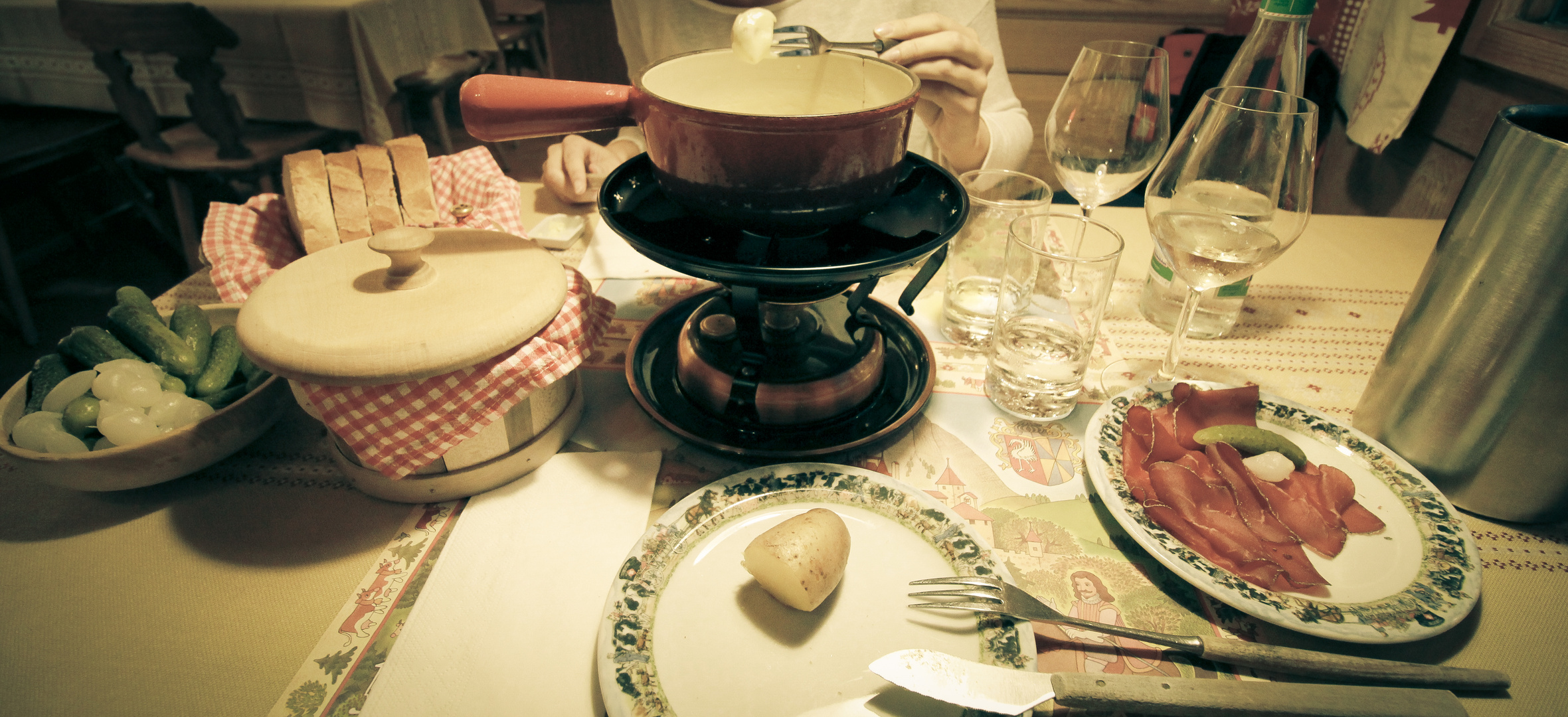 Fondue moitié-moitié - La Gruyère