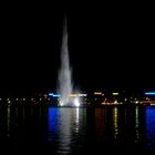 Fontäne bei Nacht -Genf_
