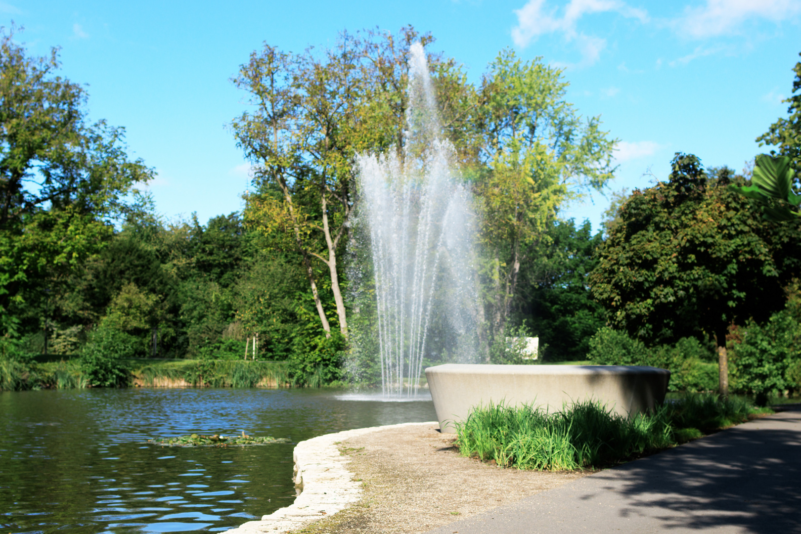 Fontäne im Kurpark Bad Schönborn