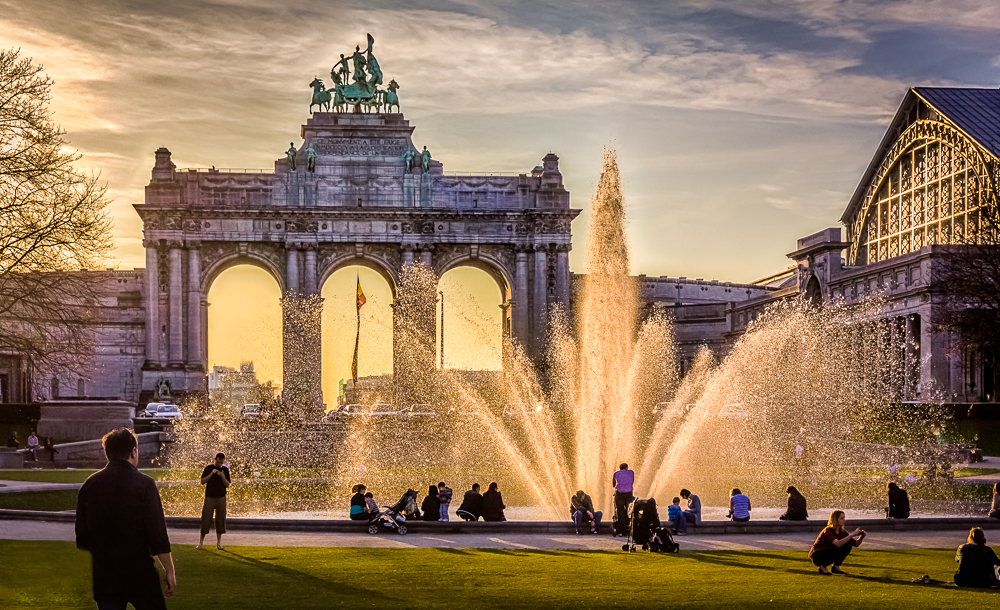 Fontäne im Licht