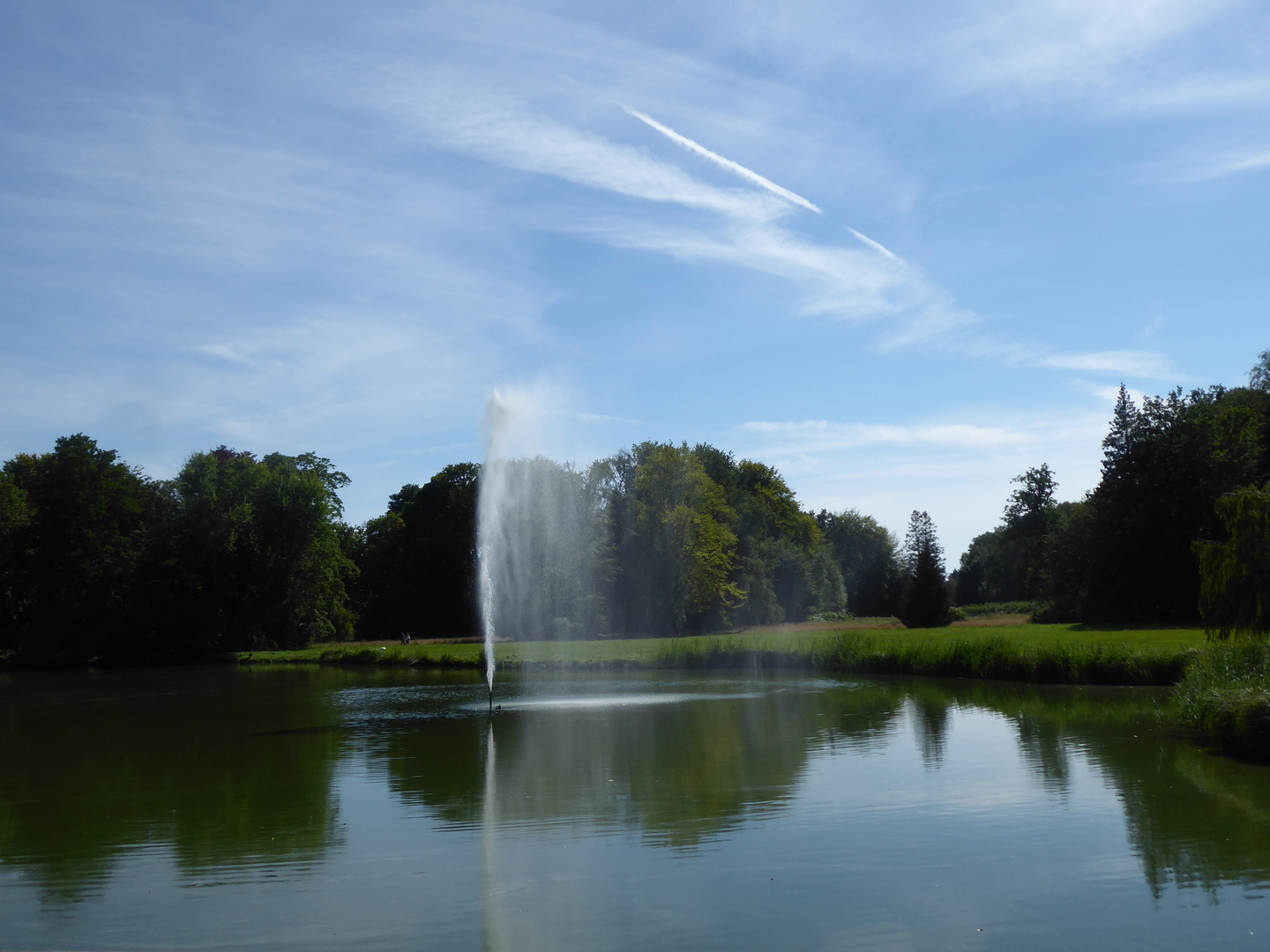 Fontäne im Park Wiesenburg