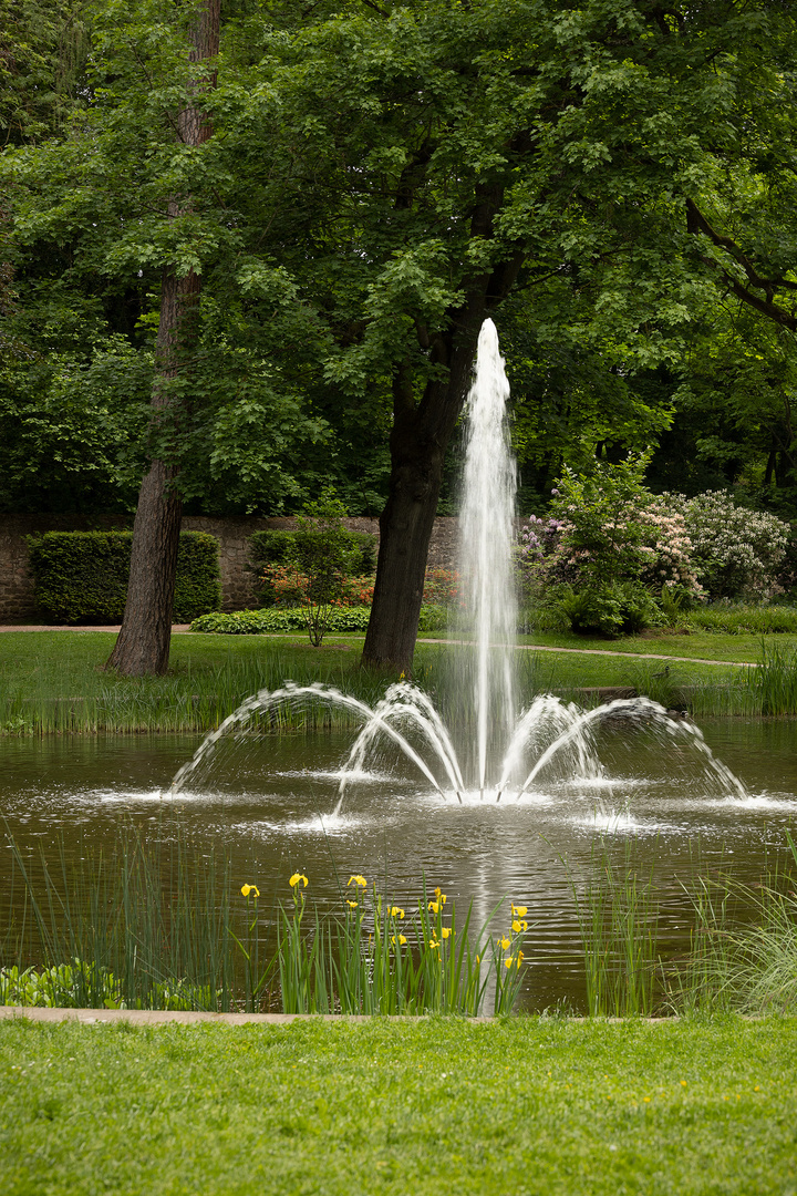 Fontäne im Schlosspark  2 fc