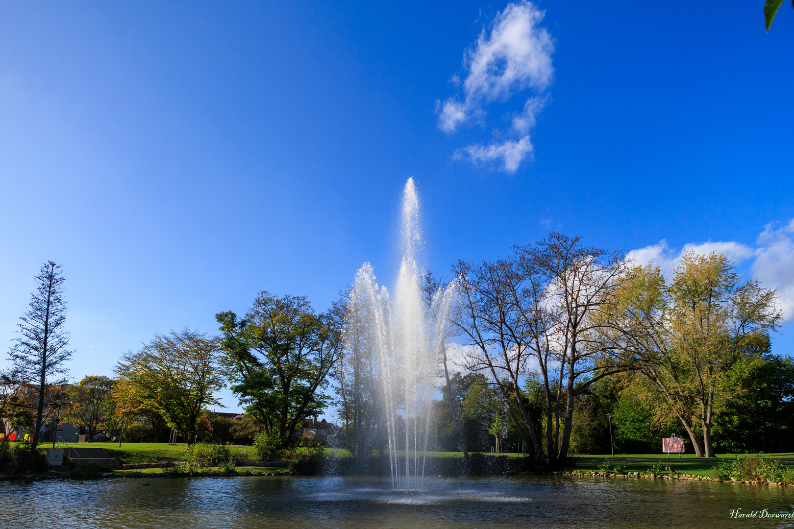 Fontäne im SoleAktivPark Foto & Bild landschaft, bach, fluss & see