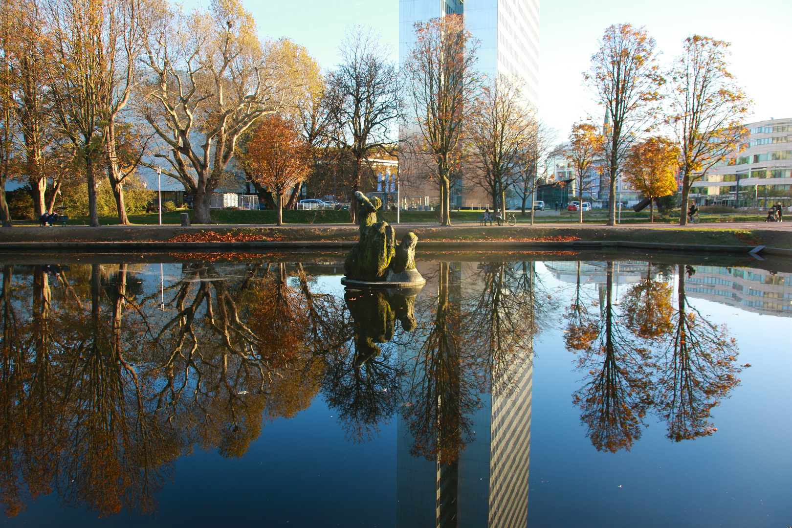 Fontäne Jröner Jung im Hofgarten Düsseldorf