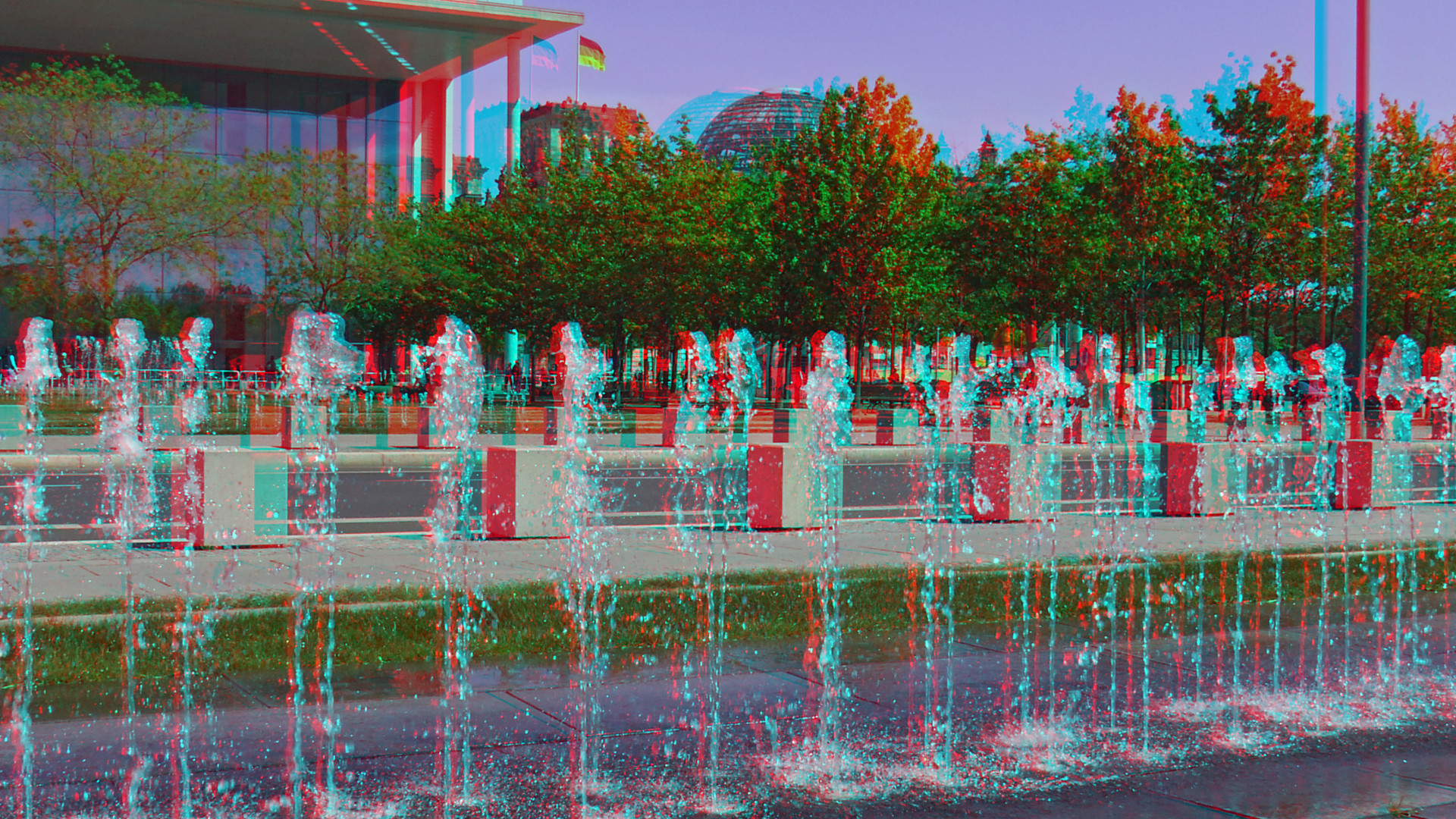 Fontaine 02 (3D-Anaglyphe)