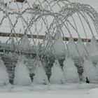 fontaine aux pieds gelés