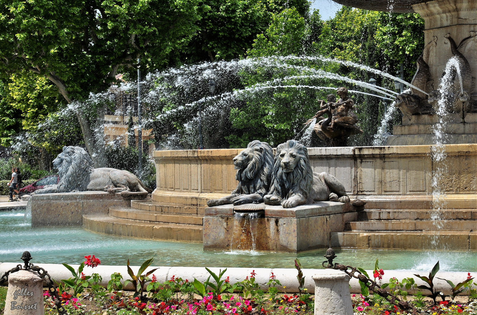 Fontaine de la rotonde Aix en Provence