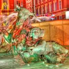 Fontaine de nuit à Nice