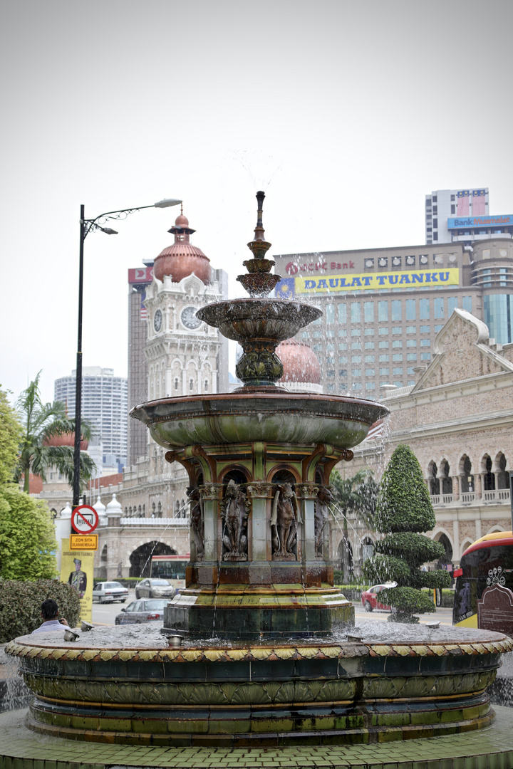 Fontaine d'eau à Kuala Lumpur Malaisie