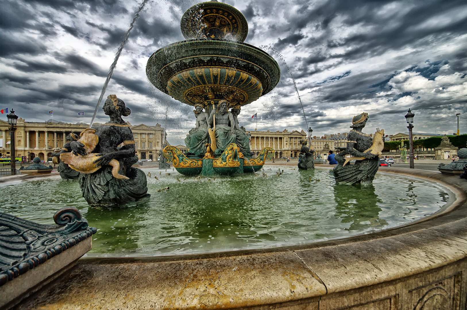 Fontaine des Fleuves (Brunnen der Flüsse), Paris