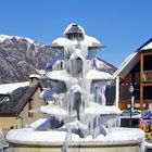 Fontaine glacée à Saint-Lary (Hautes-Pyrénées)