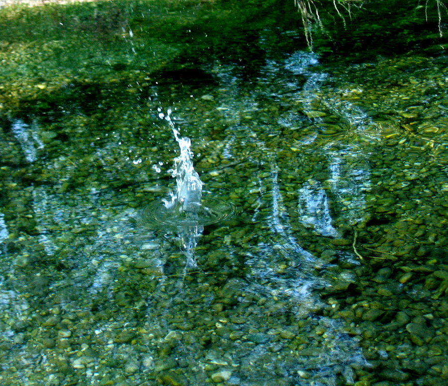 Fontaine im Bach