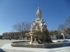 Fontaine Pradier, Nimes, le 22/02/12