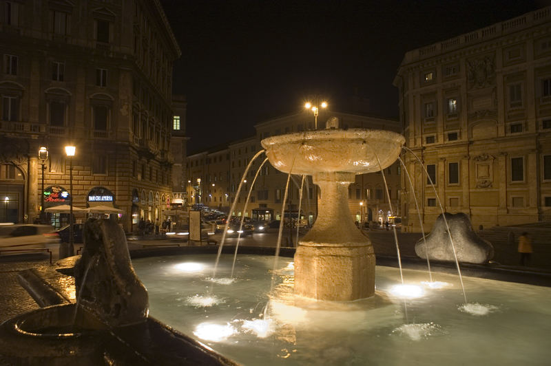 fontana a S.Maria Maggiore -Roma