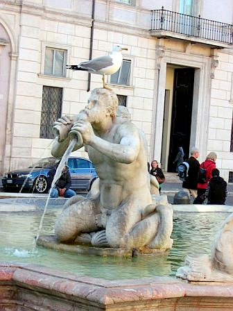 Fontana del Moro, Piazza Navona, Rom
