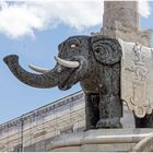 Fontana dell'Elefante (Elefantenbrunnen) in Catania, Sizilien