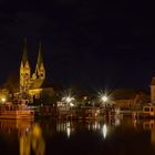 Fontanestadt Neuruppin am Abend am Bollwerk