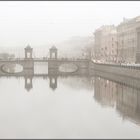 Fontanka-river and fog