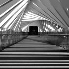 Footbridge Dubai bw