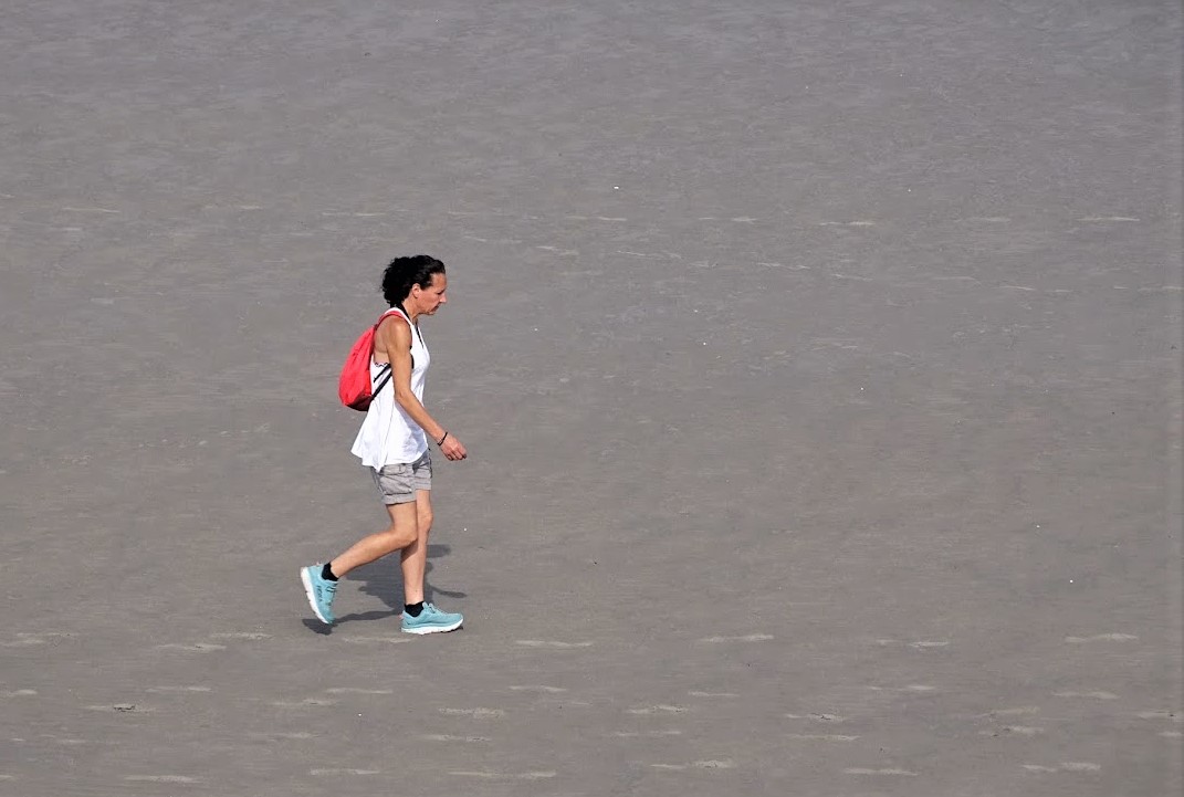 Footing sur a plage