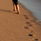 footprints in the sand