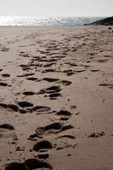 footsteps in the sand