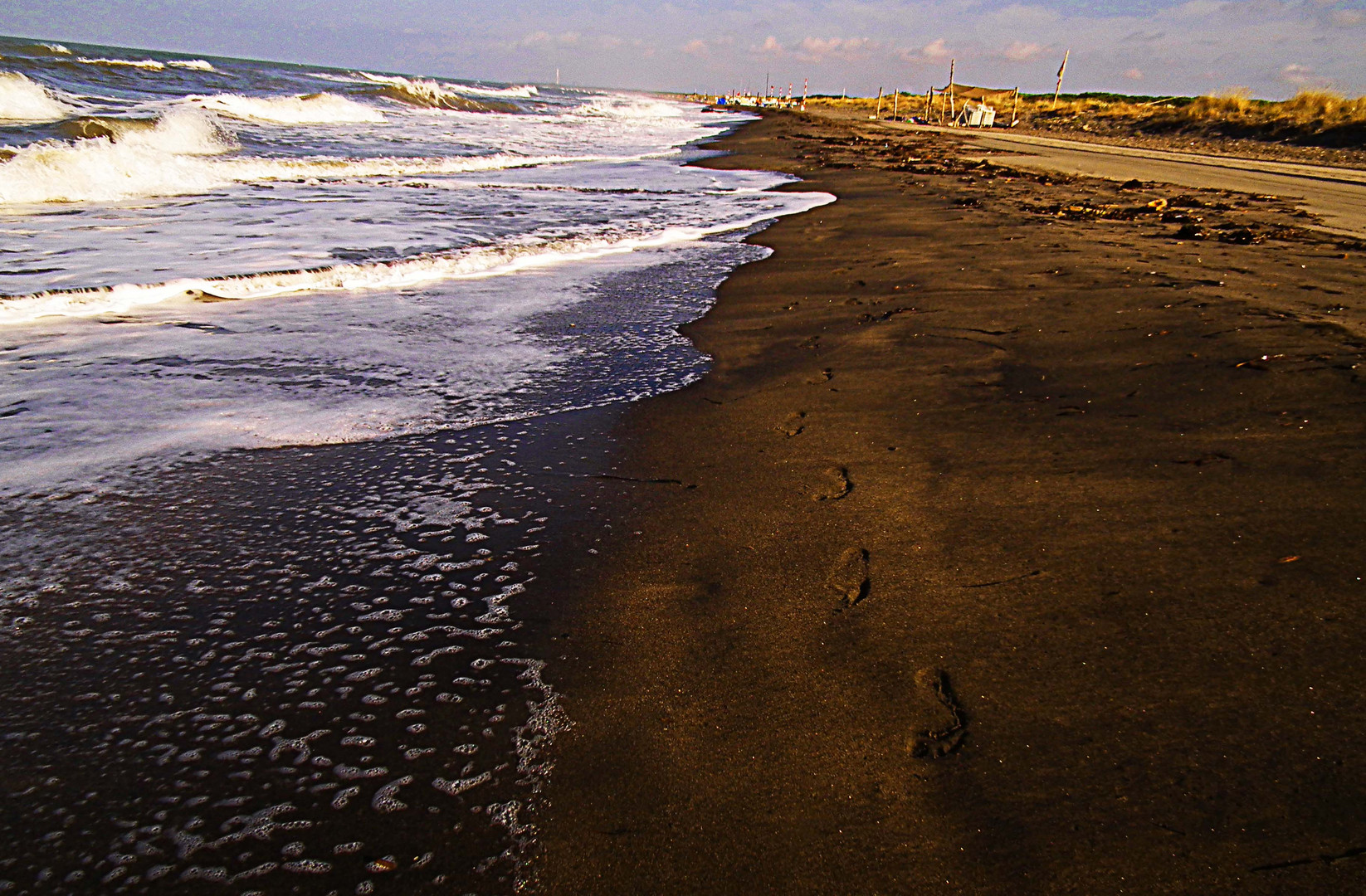 footsteps in the sand