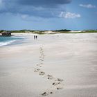 Footsteps on the beach