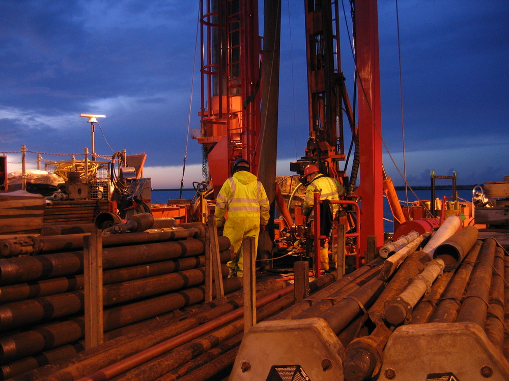 Forage dans le Port de Dunkerque