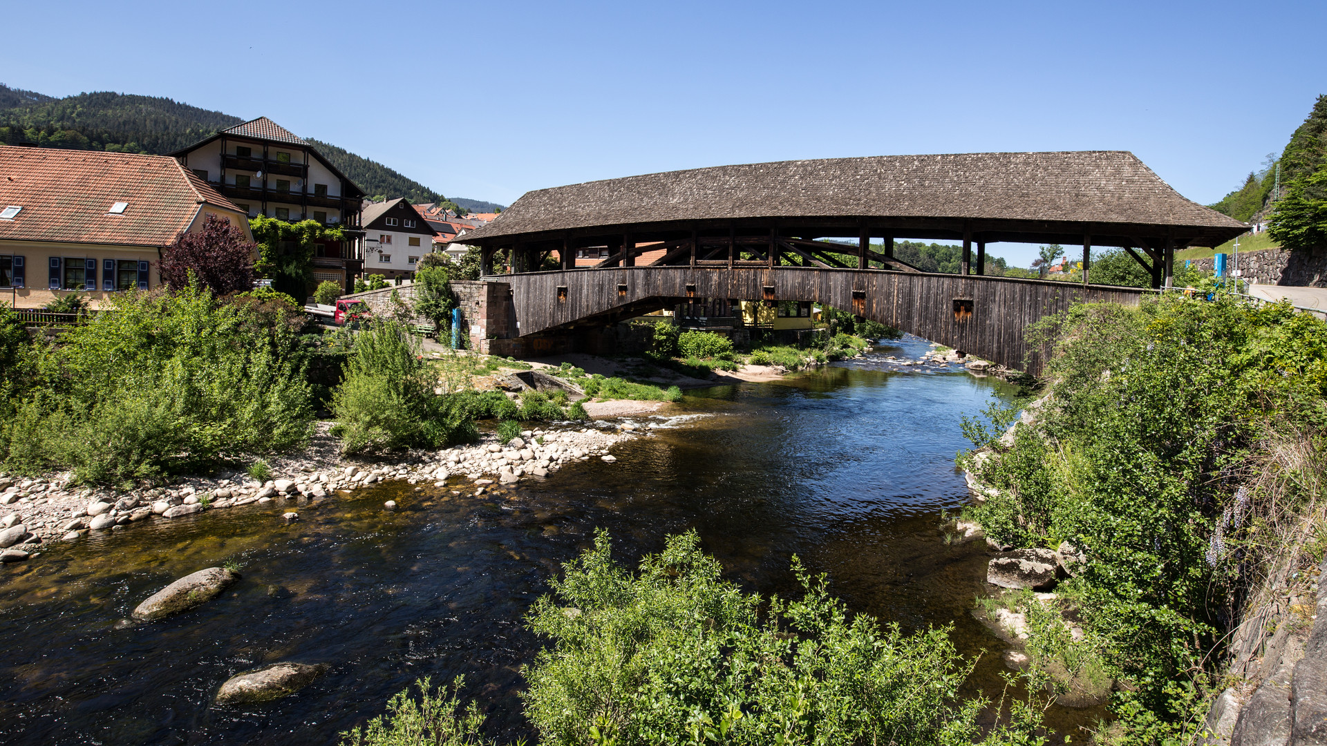 Forbach, Historische Holzbrücke