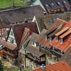 Forchtenberg, Blick über die Dächer und auf den Diebsturm