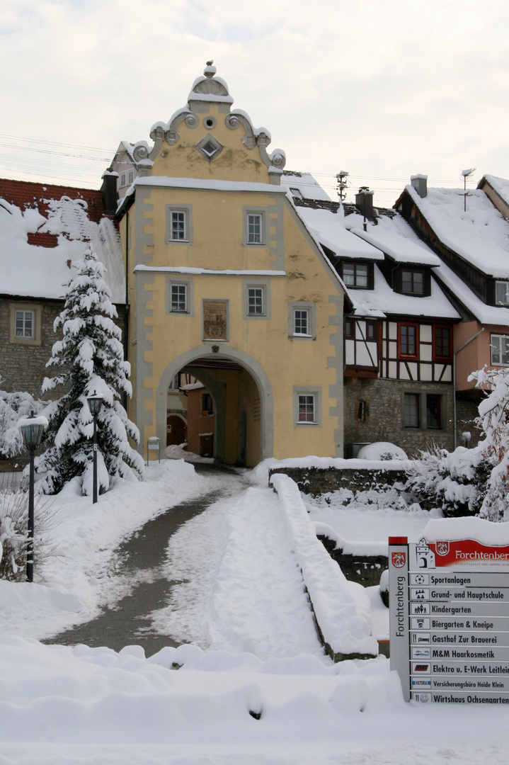 Forchtenberg "Das Würzburger Tor, nördlicher Zugang zur Altstadt"