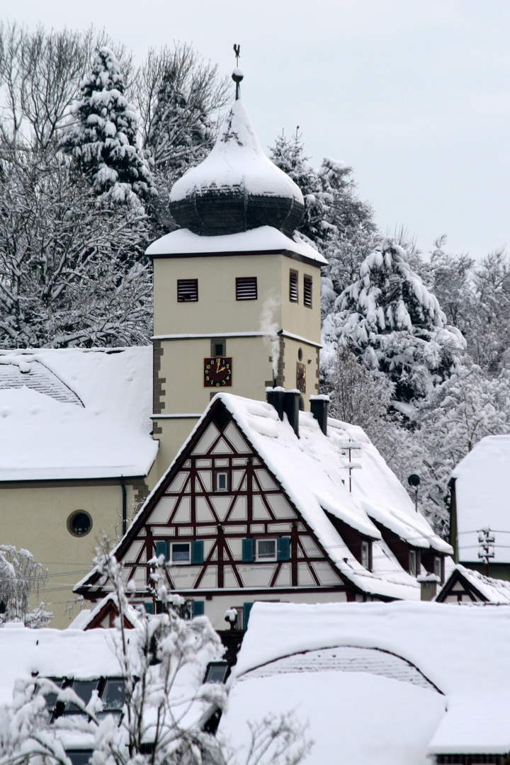 Forchtenberg "Ev. Michaelskirche im Winter"