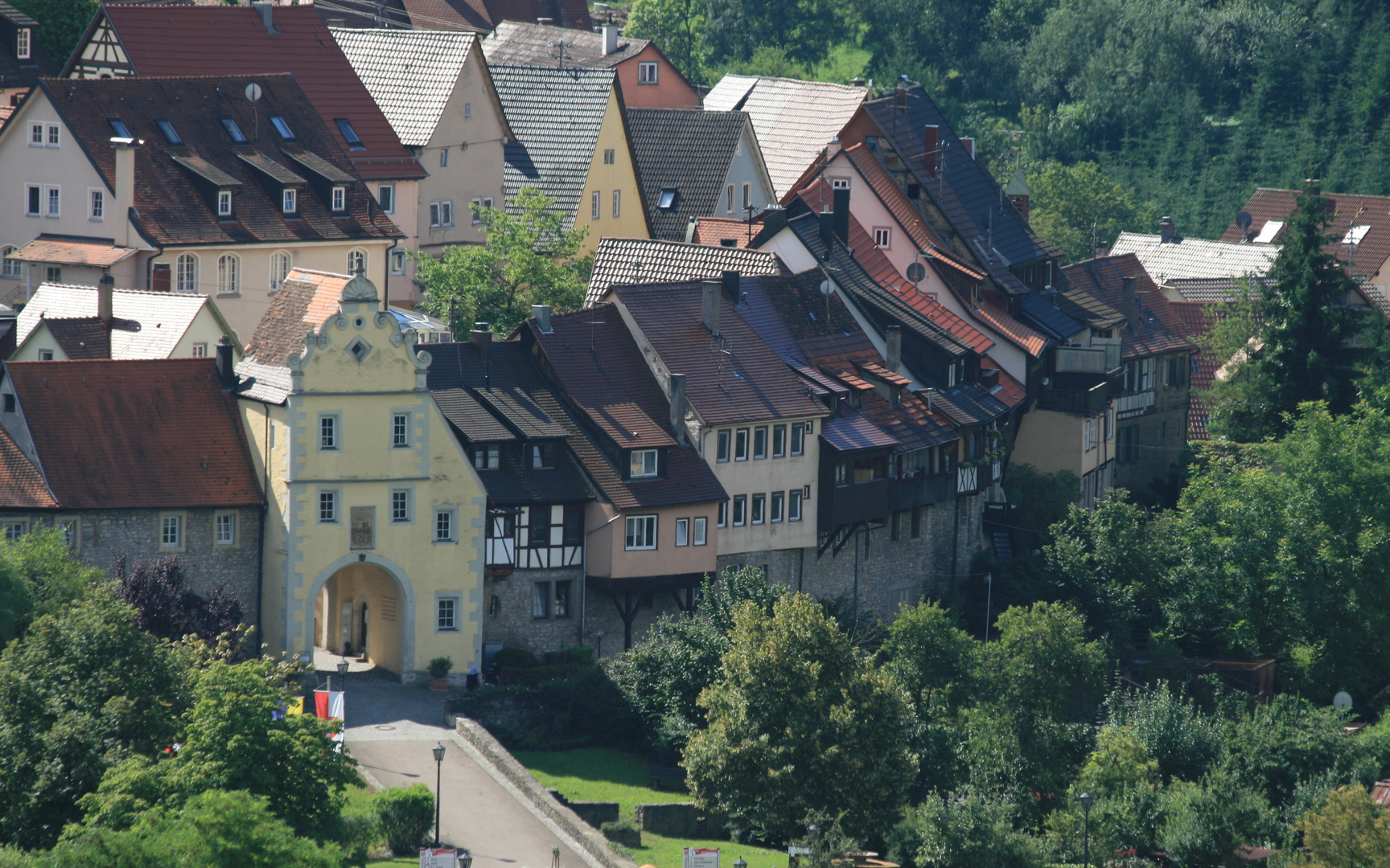 Forchtenberg "Würzburger Tor mit Posaunengasse"