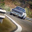 Ford Escort im Drift am Berg (Haarnadel Kurve)