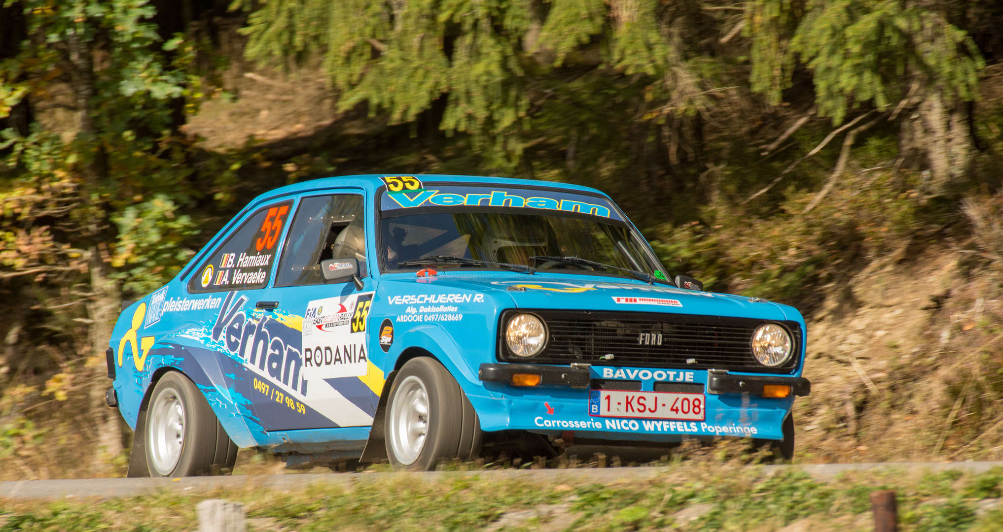 Ford Escorts at the 2018 East Belgian Rally Part VIX