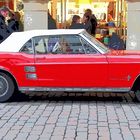 Ford Mustang und Altstadt Münster in Pop Art