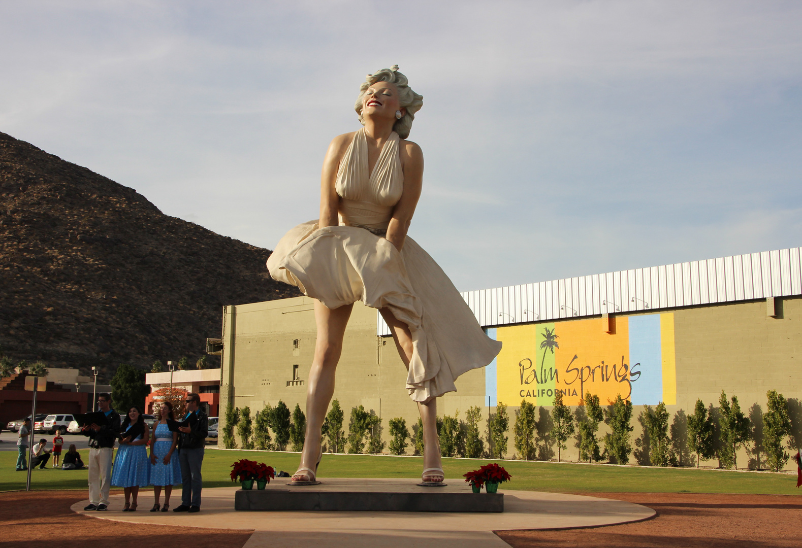 Forever Marilyn Statue in Palm Springs im Dez. 2012