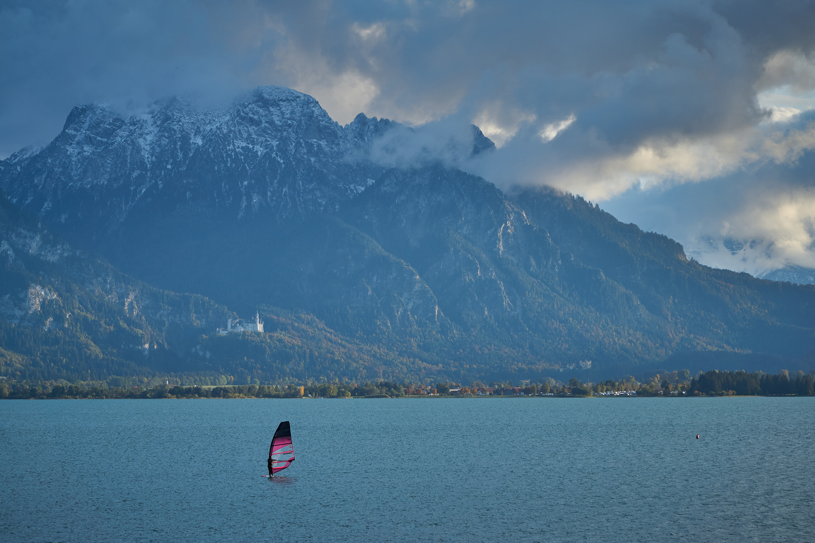 Forggensee mit Schloss Neuschwanstein