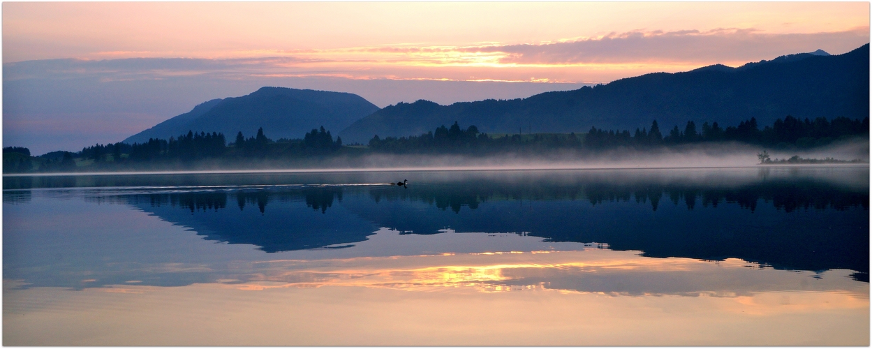 Forggensee vor Sonnenaufgang