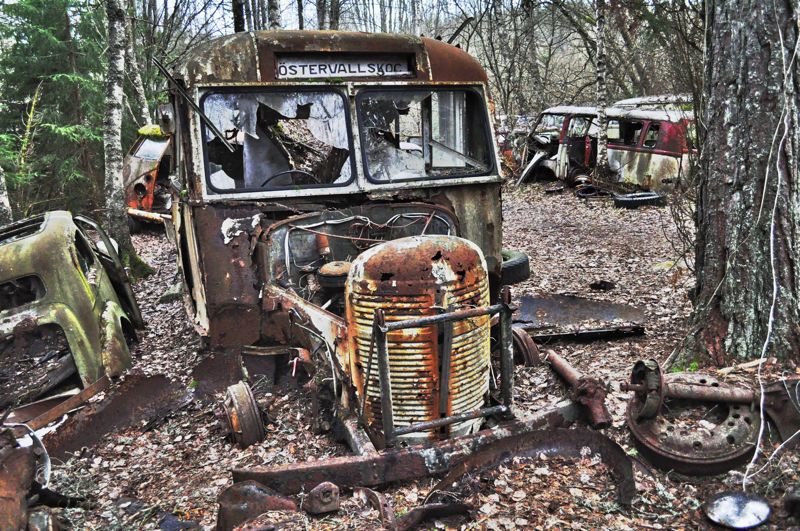 Forgotten Old Bus Wreck