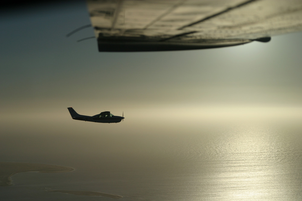 Formationsflug über der Namib